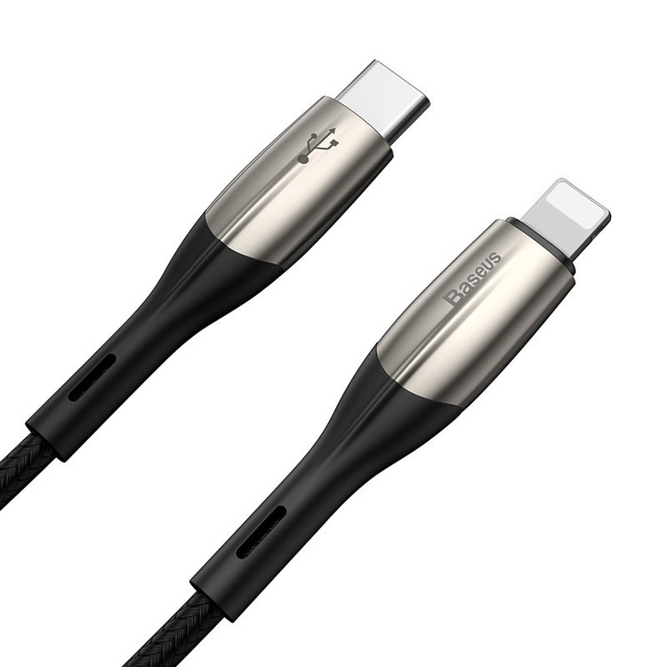 کابل تبدیل USB-C به لایتنینگ باسئوس مدل Horizontal CATLSP-01 طول 1 متر