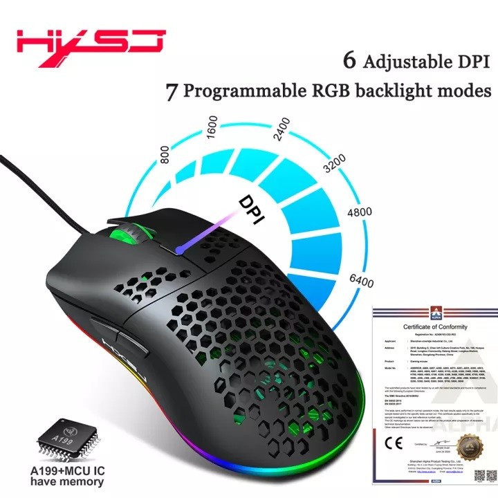ماوس مخصوص بازی اچ اکس اس جی مدل J900