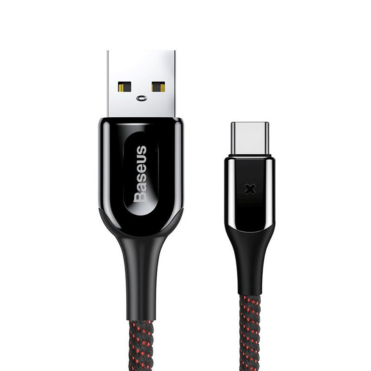 کابل تبدیل USB به USB-C باسئوس مدل X-SHAPED light cable طول 1 متر