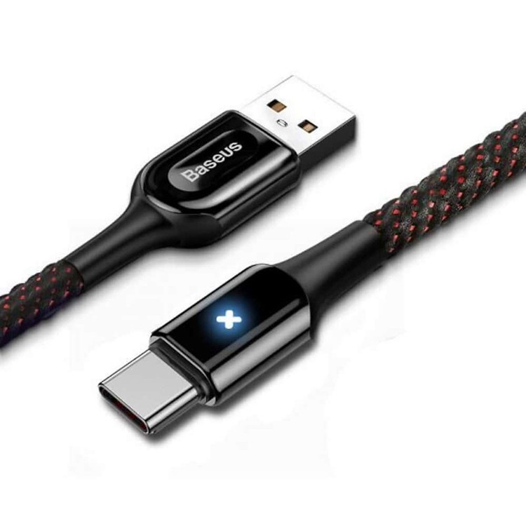 کابل تبدیل USB به USB-C باسئوس مدل X-SHAPED light cable طول 1 متر