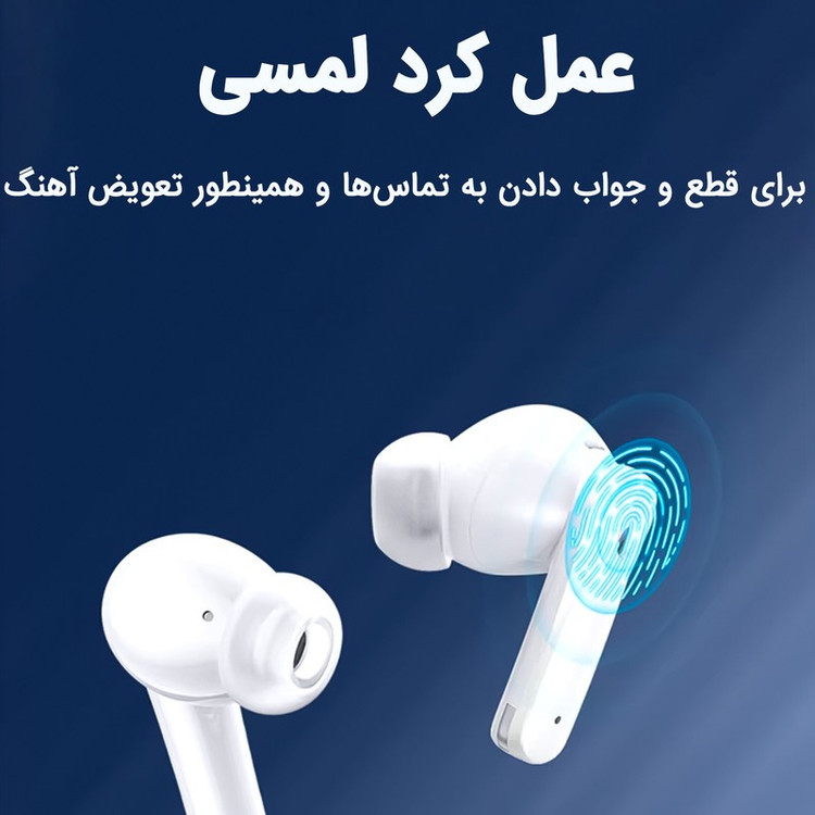 هدفون بلوتوثی ریمکس مدل Cozy Pods دارای نویز کنسلینگ فعال (ANC) و نویز کنسلینگ میکروفون (ENC)، درگاه شارژ USB Type-C،...