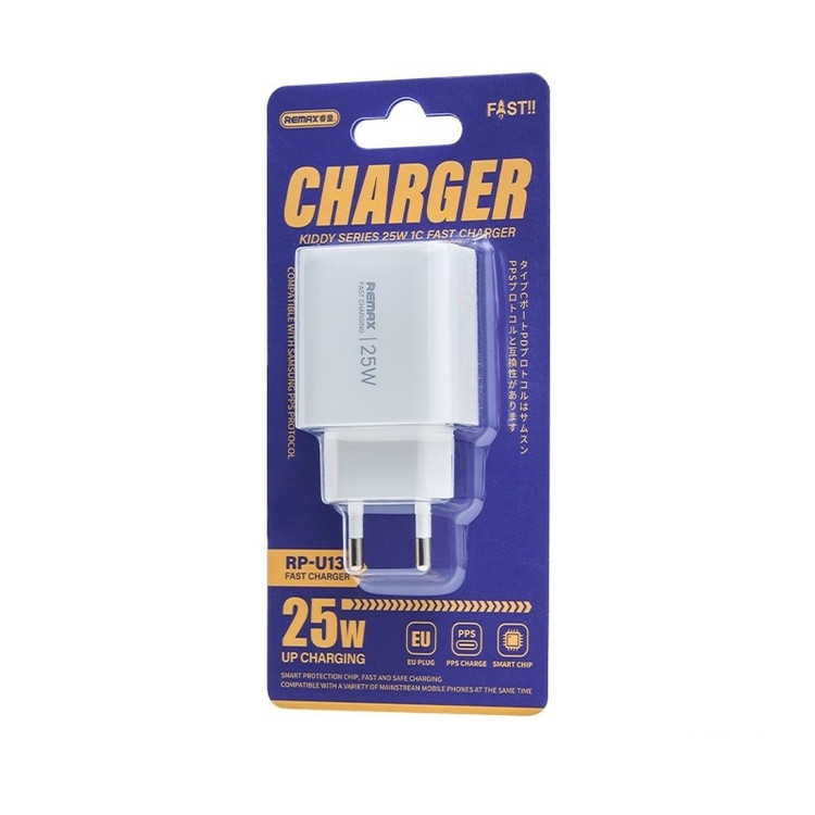 شارژر دیواری 25 وات ریمکس مدل RP-U137 EU