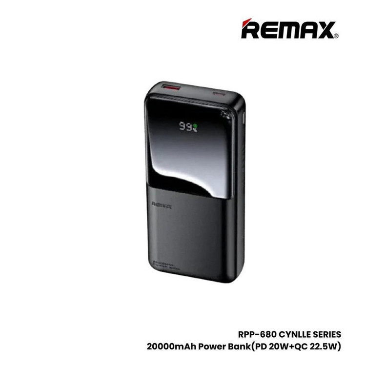 پاوربانک ریمکس مدل prp 680 ظرفیت 20000 میلی آمپر ساعت