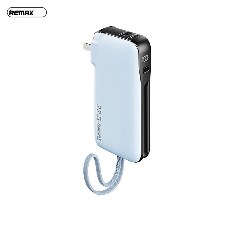پاوربانک ریمکس مدل RPP-35-20W 22.5W-TYPE-C Cabled ظرفیت 10000 میلی آمپرساعت