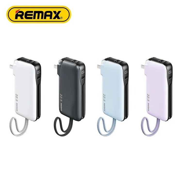 پاوربانک ریمکس مدل RPP-35-20W 22.5W-TYPE-C Cabled ظرفیت 10000 میلی آمپرساعت