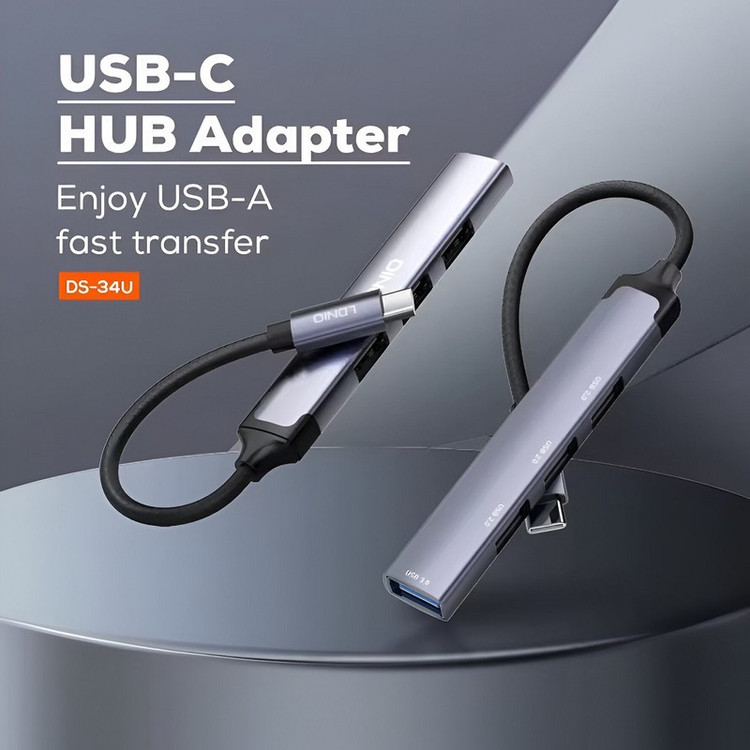 هاب 4 پورت USB-C الدینیو مدل DS-34U