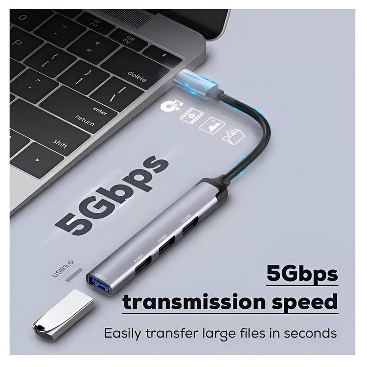 هاب 4 پورت USB-C الدینیو مدل DS-34U