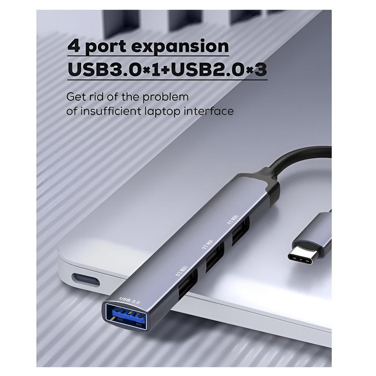 هاب 4 پورت USB-C الدینیو مدل DS-34U