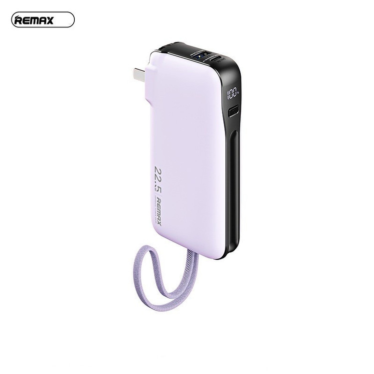 پاوربانک ریمکس مدل RPP-36-20W 22.5W-iPh Cabled ظرفیت 10000 میلی آمپرساعت