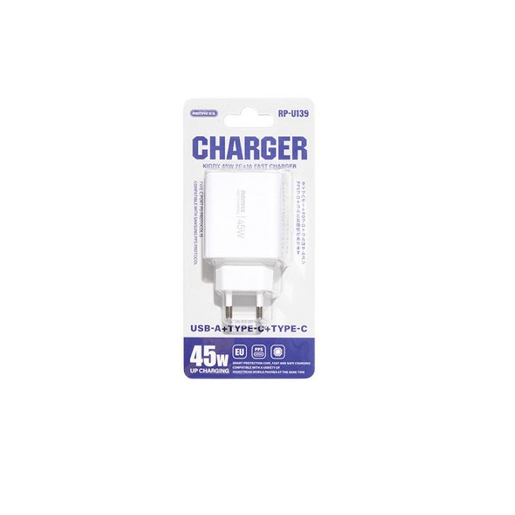 شارژر دیواری 45 وات ریمکس مدل RP-U139