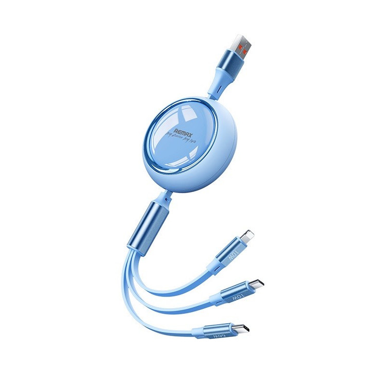 کابل تبدیل USB به USB-C لایتنینگ Micro USB ریمکس مدل RC-C029 طول 1.2 متر