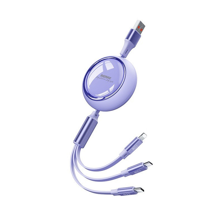 کابل تبدیل USB به USB-C لایتنینگ Micro USB ریمکس مدل RC-C029 طول 1.2 متر