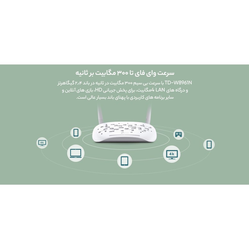 مودم روتر ADSL2 تی پی-لینک مدل TD-W8961N