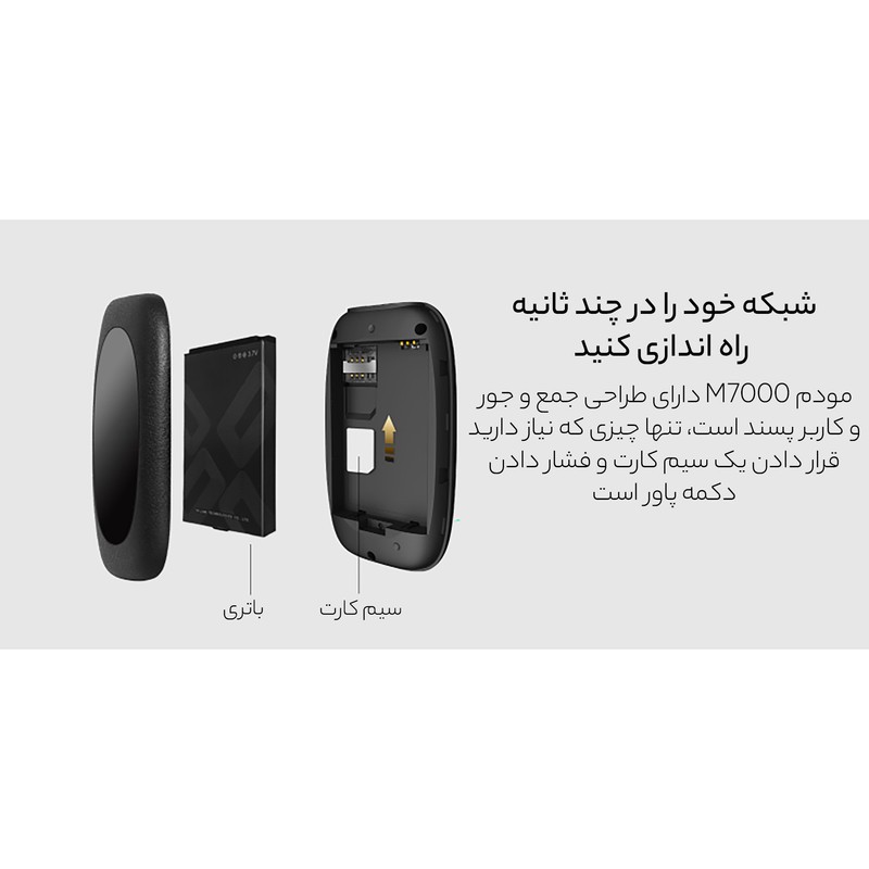 مودم 4G قابل حمل تی پی لینک مدل M7000 با پشتیبانی از اتصال بی سیم، حداکثر 10 کاربر، آنتن داخلی 20dBm، سرعت دانلود 150...