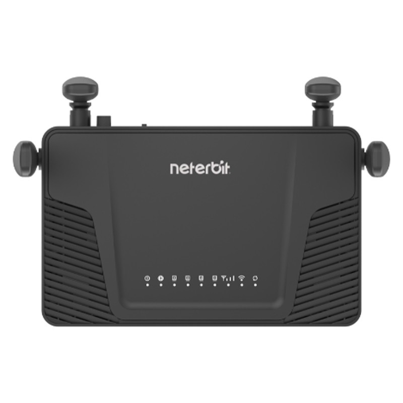 مودم روتر 4G خانگی نتربیت مدل NWR-M920v2 با پشتیبانی سیم کارت LTE 3G، استاندارد IEEE 802.11b g n، چهار آنتن 5 دسی بل،...