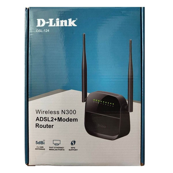 مودم روتر ADSL2 دی-لینک مدل DSL-124