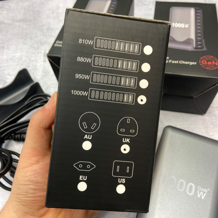 شارژر رومیزی 140 وات 10 پورت مدل MH 1000W