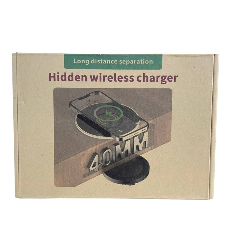 شارژر بی سیم 15 وات تک پورت مدل Hidden-4cm به همراه کابل usb-c