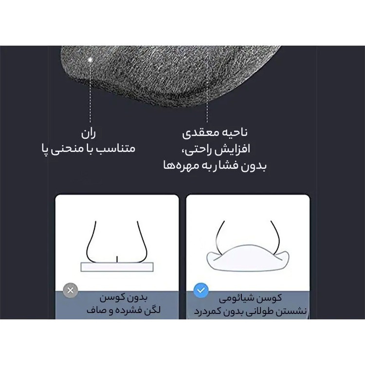 زیرنشیمنی طبی لباند مدل LB-SE002 سایز 44 42 10.5 سانتی متر