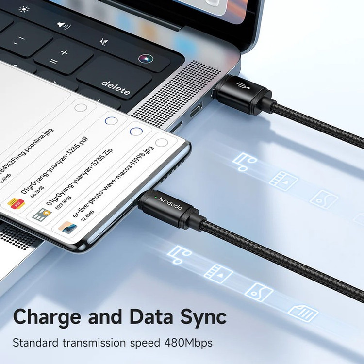 کابل تبدیل USB به USB-C مک دودو مدل CA-4730 طول 1.5 متر
