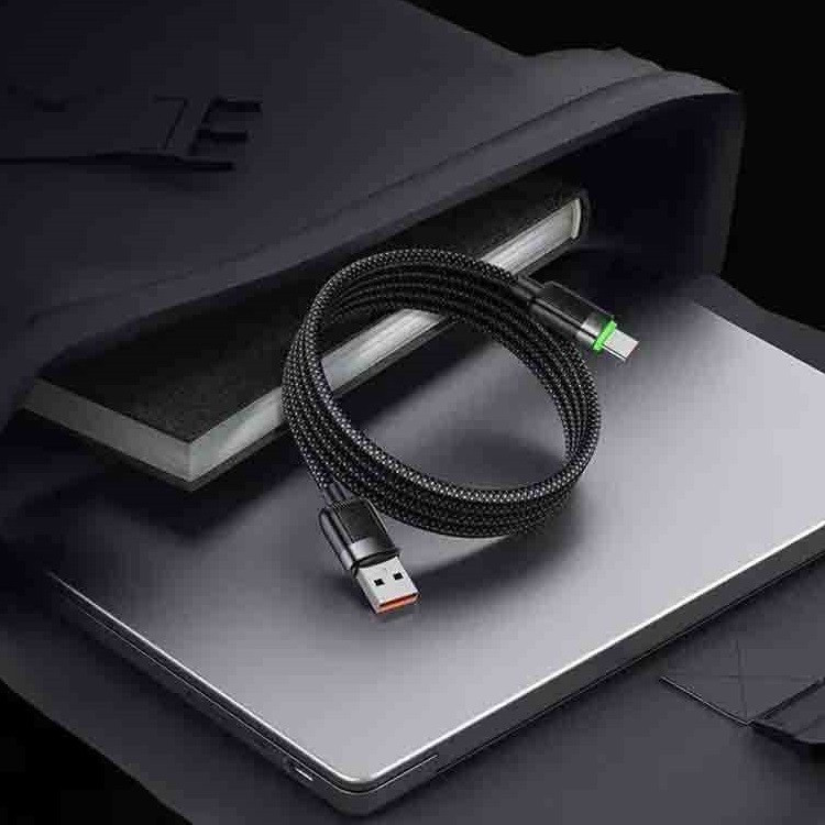 کابل تبدیل USB به USB-C مک دودو مدل CA-565 Magnetic Self-Winding طول 1.2 متر