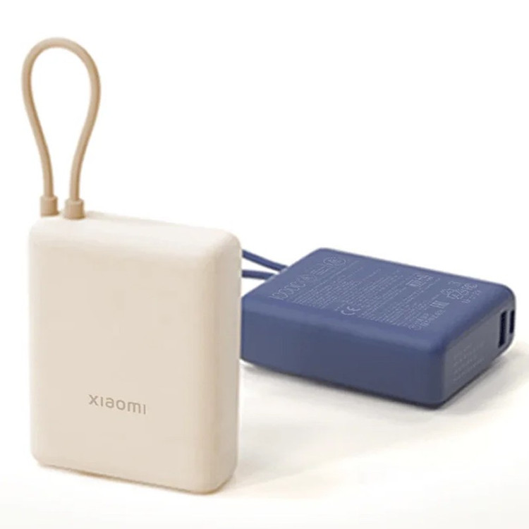 پاوربانک 33 وات شیائومی مدل PB1033MI ظرفیت 10000 میلی آمپرساعت به همراه کابل USB-C