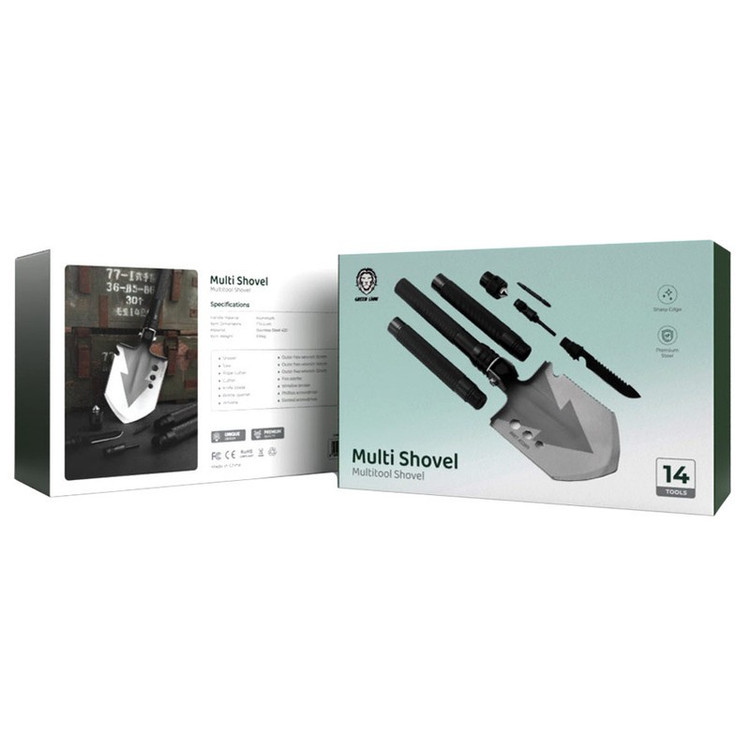 ابزار چندکاره سفری گرین لاین مدل Multi Shovel