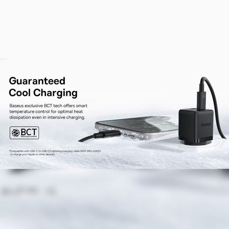 شارژر دیواری 20 وات بیسوس مدل 20W Palm به همراه کابل USB-C