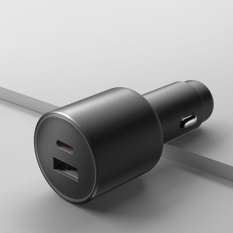 شارژر فندکی 100 وات 2 پورت شیائومی مدل MDY-16-ER به همراه کابل USB-C به طول 1 متر