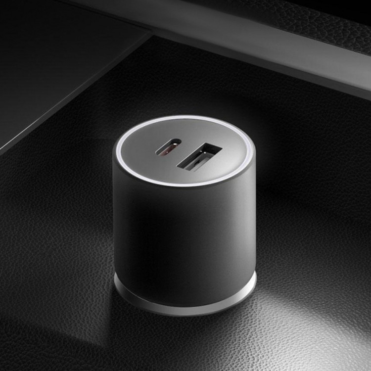 شارژر فندکی 100 وات 2 پورت شیائومی مدل MDY-16-ER به همراه کابل USB-C به طول 1 متر