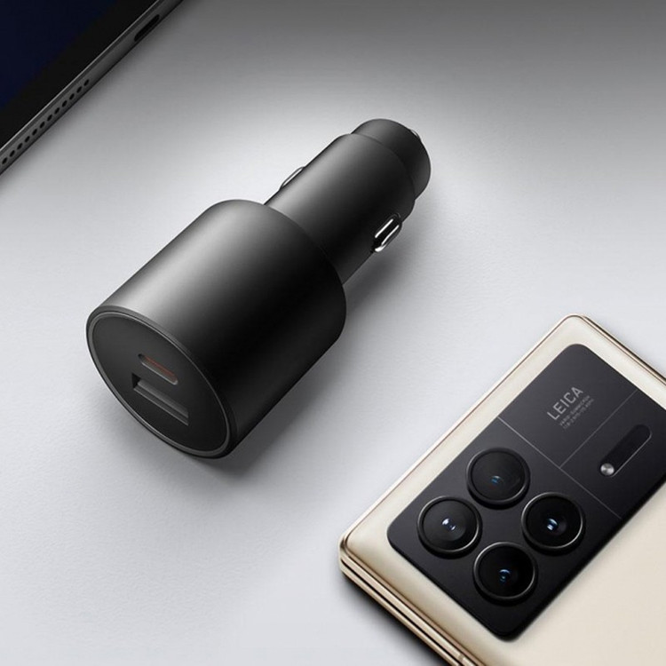 شارژر فندکی 100 وات 2 پورت شیائومی مدل MDY-16-ER به همراه کابل USB-C به طول 1 متر