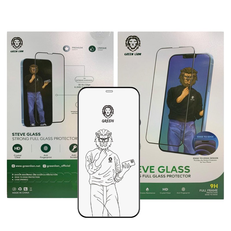 محافظ صفحه نمایش گرین لاین مدل Steve مناسب برای گوشی موبایل اپل iPhone 13 13 Pro