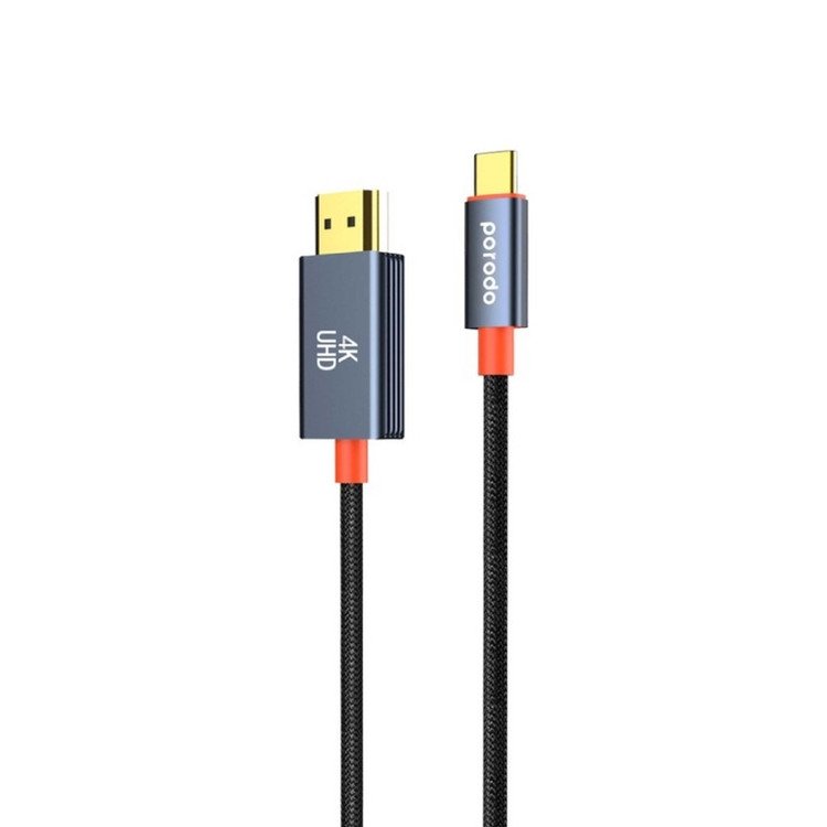 کابل تبدیل HDMI به USB-C پرودو مدل Woven Braided طول 2 متر