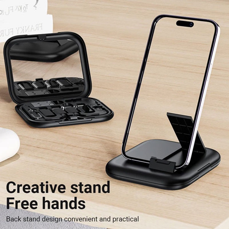 کابل تبدیل USB-C USB به لایتنینگ USB-C MicroUSB بیوا مدل C-18 طول 0.28 متر