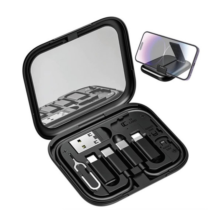 کابل تبدیل USB-C USB به لایتنینگ USB-C MicroUSB بیوا مدل C-18 طول 0.28 متر