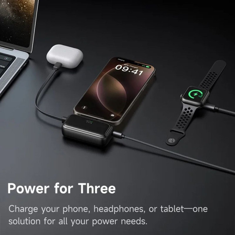 پاوربانک مک دودو مدل MC-7800 ظرفیت 5000 میلی آمپر ساعت به همراه کابل تبدیل USB-C