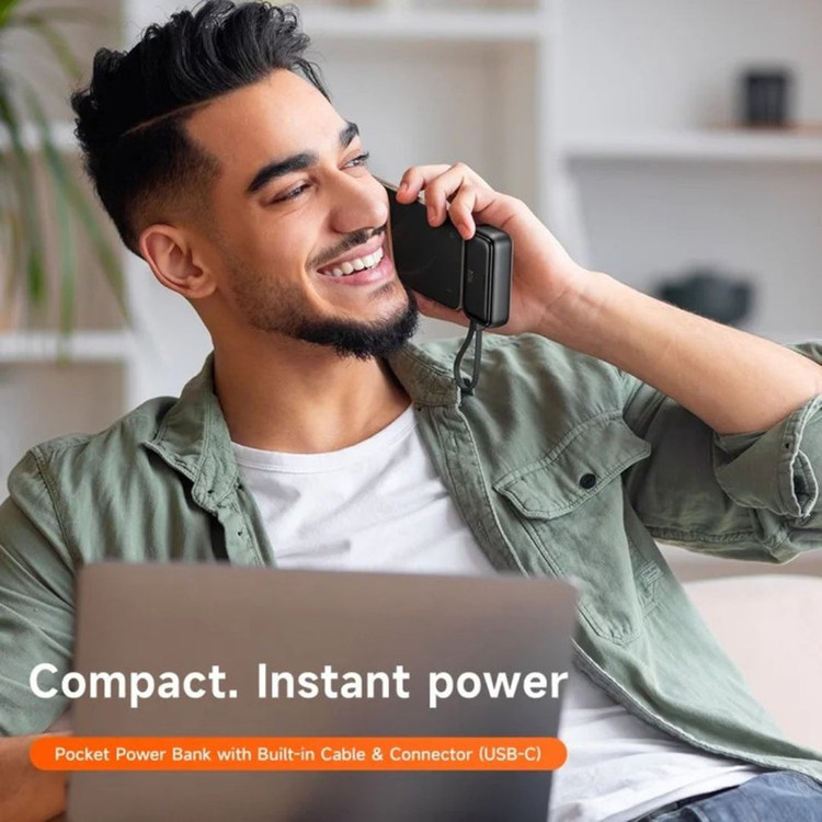 پاوربانک مک دودو مدل MC-7800 ظرفیت 5000 میلی آمپر ساعت به همراه کابل تبدیل USB-C