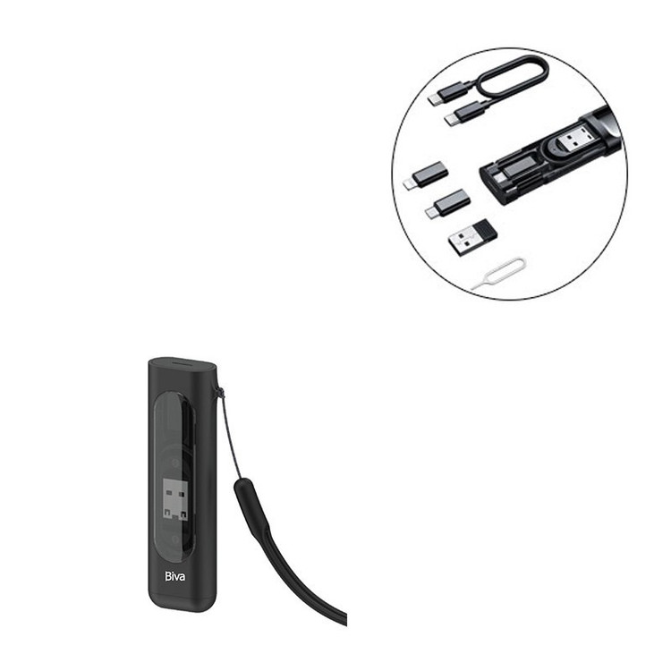 کابل تبدیل USB-C USB به لایتنینگ USB-C MicroUSB بیوا مدل C-17 طول 0.28 متر