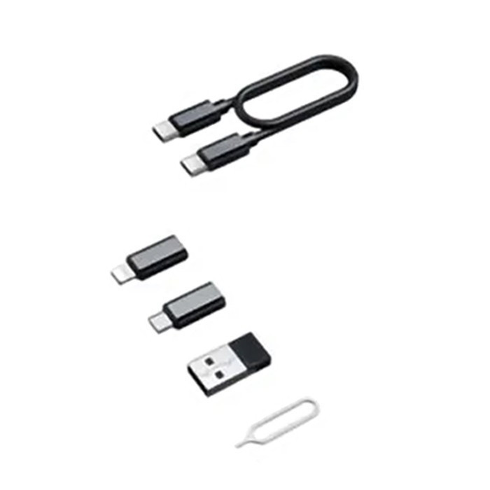 کابل تبدیل USB-C USB به لایتنینگ USB-C MicroUSB بیوا مدل C-17 طول 0.28 متر