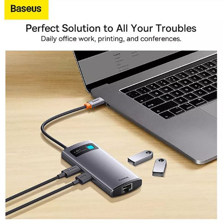 هاب 4 پورت USB-C باسئوس مدل Starjoy BS-OH067