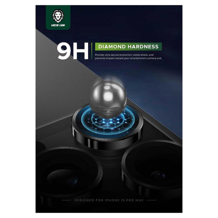 محافظ لنز دوربین گرین لاین مدل Classic Camera Lens مناسب برای گوشی موبایل اپل iPhone 16 Pro Max Apple iPhone 16 Pro