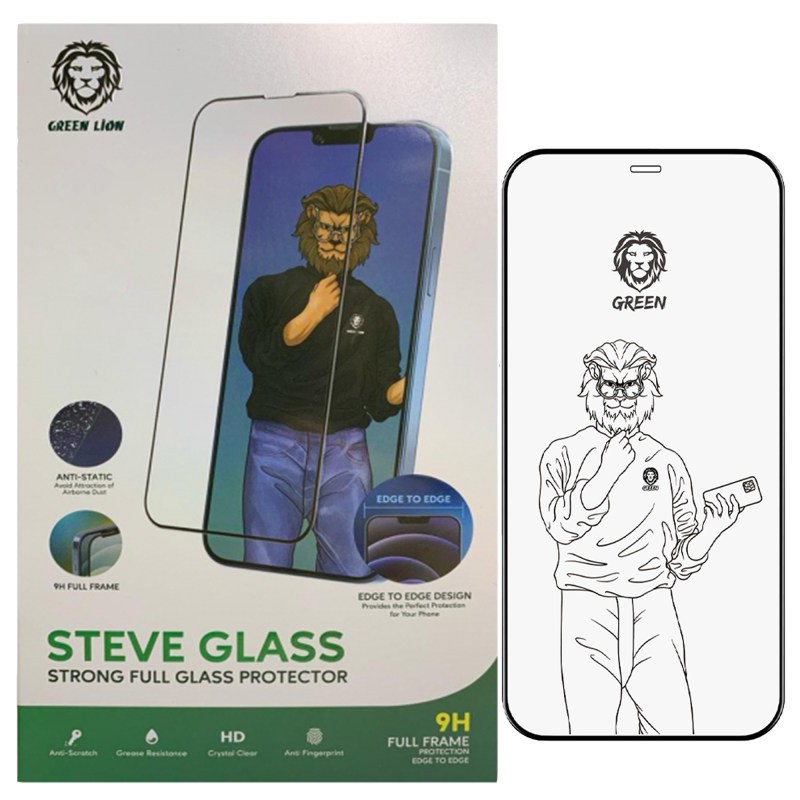 محافظ صفحه نمایش گرین مدل Steve Glass مناسب برای گوشی موبایل اپل 13 iPhone 13 Pro