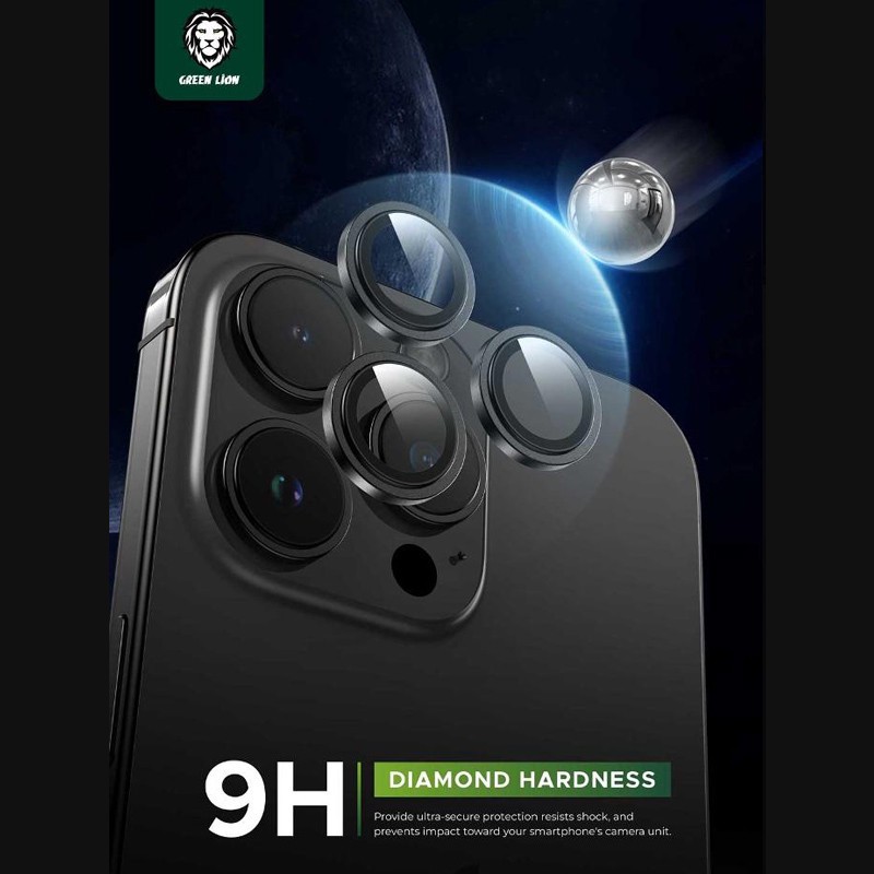 محافظ لنز دوربین گرین لاین مدل GNCMHDP15PM مناسب برای گوشی موبایل اپل iPhone 15 PRO 15 PRO MAX
