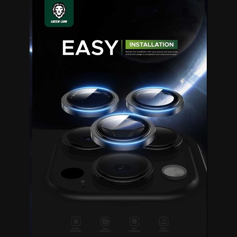محافظ لنز دوربین گرین لاین مدل GNCMHDP15PM مناسب برای گوشی موبایل اپل iPhone 15 PRO 15 PRO MAX