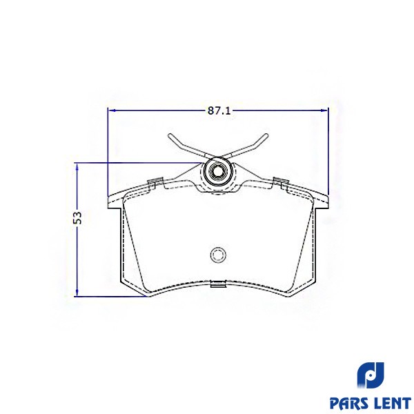 لنت ترمز عقب لنت پارس مدل 80169 مناسب برای برلیانس H330