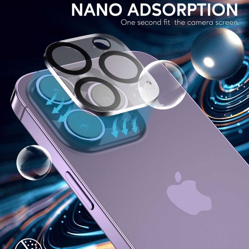 محافظ لنز دوربین گرین لاین مدل Transparent Lens Protector مناسب برای گوشی موبایل اپل IPhone 15 Pro 15 Pro Max