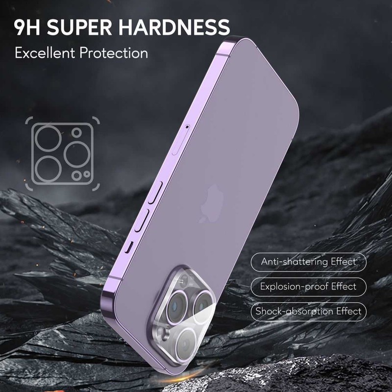 محافظ لنز دوربین گرین لاین مدل Transparent Lens Protector مناسب برای گوشی موبایل اپل IPhone 15 Pro 15 Pro Max