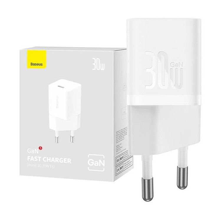 شارژر دیواری 30 وات باسئوس مدل GaN5 mini