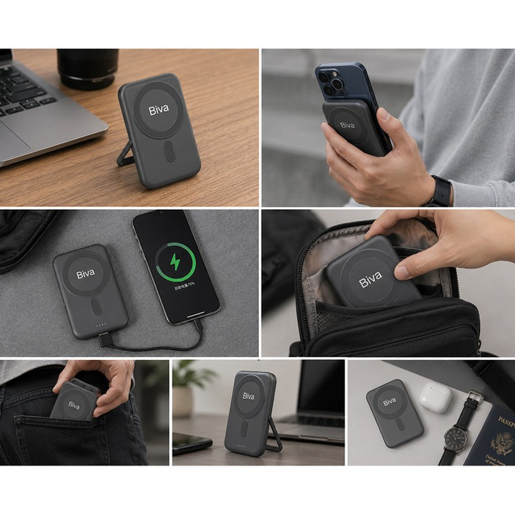 پاوربانک بی سیم 20 وات بیوا مدل Wireless BP-016 ظرفیت 10000 میلی آمپرساعت