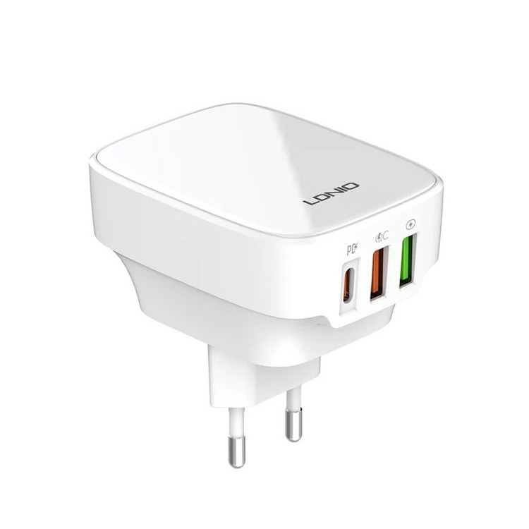 شارژر دیواری 32 وات الدینیو مدل Q334 به همراه کابل USB-C